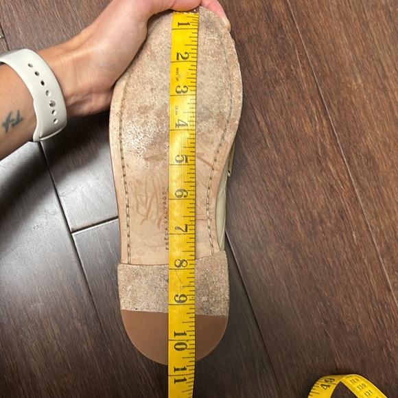 Freda Salvador Elba Penny Loafers in Sand Embossed Croc - Picture 14 of 16